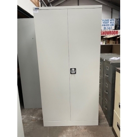 Second-hand 1800H 2 door cupboard GREY