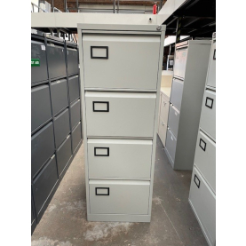 Second-hand 4 drawer filing cabinet GREY