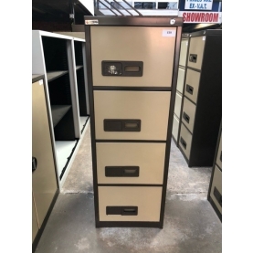 Second-hand Sheer Pride 4 drawer filing cabinet Coffee/Cream