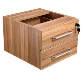 Apley executive 2-drawer fixed pedestal walnut