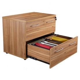 Apley executive 900 x 600 2-drawer side filing cabinet walnut