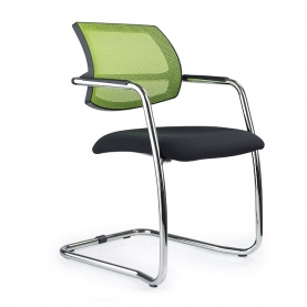 Mesh back cantilever meeting room chair