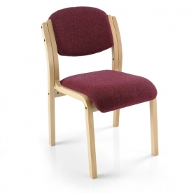 Beech framed conference chair