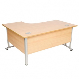 Aston 1600 right-hand crescent workstation cantilever end