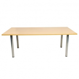 Aston 2000 X 1000 meeting table with metal under frame