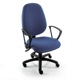 Extra High Back Task Chair With Fixed Arms