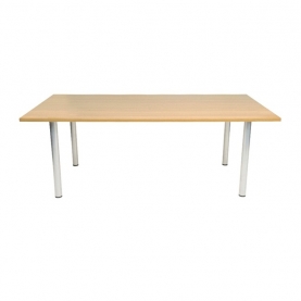 Aston 2000 X 1000 meeting table with metal under frame