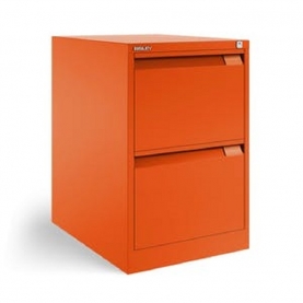 Bisley (1623) BS2E 2-drawer filing cabinet mandarin