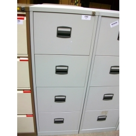 Second-hand Bisley contract 4 drawer GREY