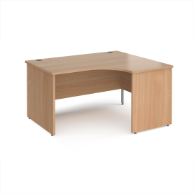 Himley 1400 R/H Panel End Crescent Desk Beech