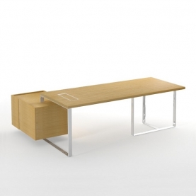 Exclusive Desk With Right Hand Fixed Pedestal