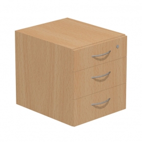 Beckbury 3-drawer fixed pedestal Beech