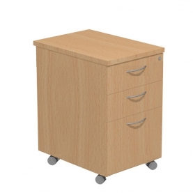 Beckbury 3-drawer high mobile pedestal Beech