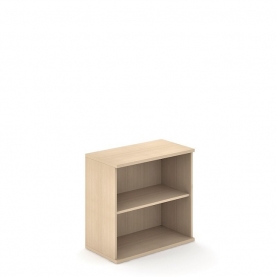 Beckbury 754H x 800W X 425D 1-shelf bookcase amber oak