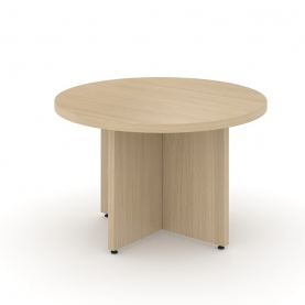 Beckbury 650 diameter coffee table amber oak