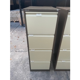 Second-Hand Bisley 4 Drawer Filing Cabinet COFFEE/CREAM