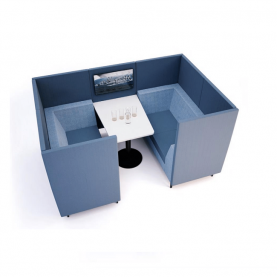 Modular 4-Person meeting booth