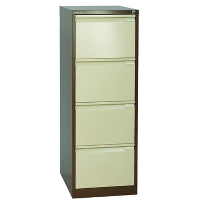 Bisley (1643) BS4E 4Drawer Filing COFFEE/CREAM