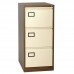 Bisley (AOC3) contract 3-drawer filing cabinet COFFEE/CREAM