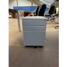 Second-Hand Metal Flush Fronted Mobile Pedestal