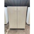 Second-Hand 800W x 360D x 1130H 2 Door Cabinet WHITE / BIRCH