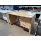 Second-hand Beckbury 1200mm Desk with 3 Drawer Fixed Pedestal BEECH
