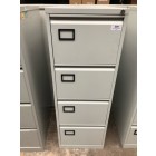 Second-hand 4 drawer filing cabinet GREY