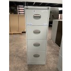 Second-hand 4 drawer filing cabinet GREY