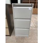 Second-hand Bisley 3 drawer Filing Cabinet GREY