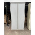 Second-Hand Side-Opening Tambour Cupboard GREY 