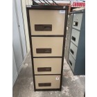 Second-hand Sheer Pride 4 drawer filing cabinet COFFEE/CREAM