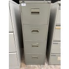 Second-hand Bisley 4 drawer filing cabinet Grey