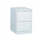2-drawer steel filing cabinet white