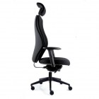 Extra high back ergonomic chair with headrest standard black ABS base