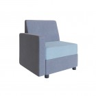 Reception chair with right fixed arm