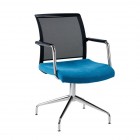 Medium Mesh Back Swivel Base Meeting Room Chair