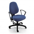 High Back Task Chair With Fixed Arms