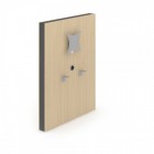 Wyken Media Wall 1550 High With Cut-Out for Power Socket