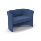 Fabric Double Tub Chair Blue