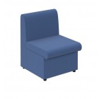 Reception Chair Without Arms Blue