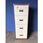 Second-hand Triumph 4 drawer filing cabinet COFFEE / CREAM