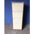 Second-Hand Bisley 4 Drawer Filing Cabinet COFFEE/CREAM
