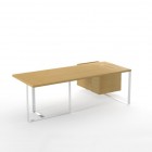 Exclusive Desk With Left Hand Fixed Pedestal