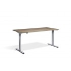 Electrically Adjustable Sit-Stand Grey Nebraska Oak