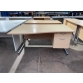 Second-hand 1600mm L/H Wave Desk with 2 Drawer Fixed Pedestal BEECH