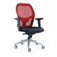 High back Mesh chair with synchro mechanism SILVER BASE