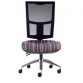 Mesh Back VDU Chair No Arms with Polished Aluminium Base