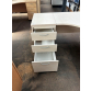 Second-hand Beckbury 1600mm L/H Radial Desk with 3d Desk High Pedestal MAPLE