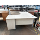 Second-hand Beckbury 1600mm R/H Radial Desk with 3d Desk High Pedestal MAPLE