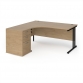 L/H Kendal Oak Top With Black Frame